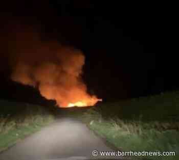 Barrhead: Footage shows fire at Salterland Farm - Barrhead News