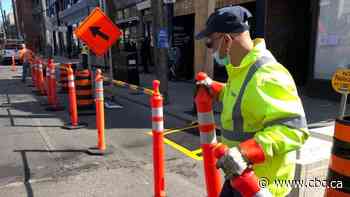 Crews begin work on CaféTO patios as city prepares to bring back popular program