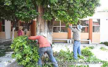 Dan mantenimiento a escuelas - El Sol de Cuernavaca
