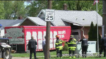 Beer Truck Slams Into Home Near Cleveland