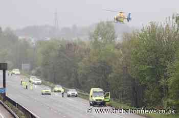 Woman dies and man fighting for his life after crash on M66
