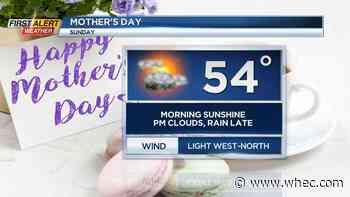 First Alert Weather: Sun turns to clouds, rain on Mother's Day