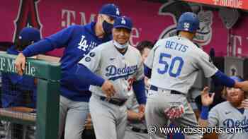 Dave Roberts baffled by Angels' blowout bunt attempt, but play helps Dodgers snap losing skid in wild game