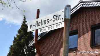 Wegen NS-Vergangenheit: Wird aus der von-Helms-Straße in Tornesch jetzt die Norderstraße? | shz.de - shz.de