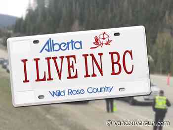 "Hello, I am a B.C. resident:" What it's like to have an Alberta licence plate in B.C. right now