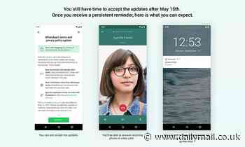 WhatsApp users have five days to accept a controversial privacy update