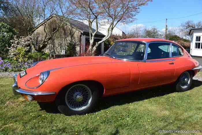 Rare 1970 Jaguar E-Type once owned by famous UK cartoonist heads to auction