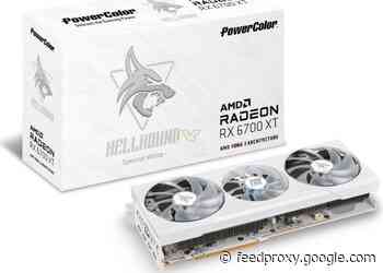 PowerColor Radeon RX 6700 XT HellHound Spectral White graphics card