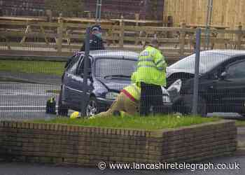 Blackburn road reopened following two-car crash
