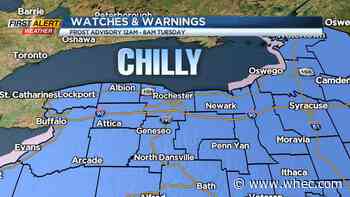 First Alert Weather: Frosty night, but warmer air is in sight