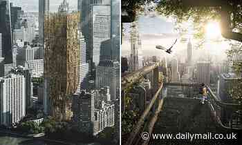 'Living skyscraper' made from genetically modified TREES wins architecture design competition 