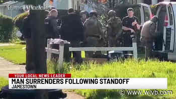 Two-hour standoff ends with surrender in Jamestown