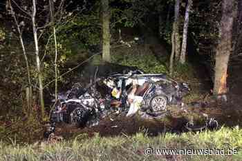 Bestuurder sterft bij zwaar ongeval op E40, omstanders redden zijn 19-jarige zoon uit brandend wrak