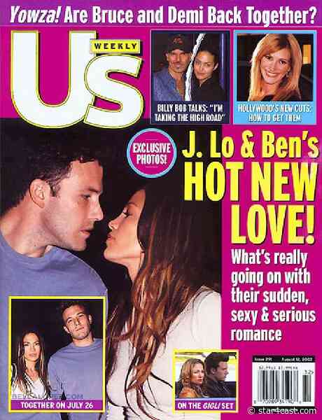 Jennifer Lopez & Ben Affleck –  a steamy combination