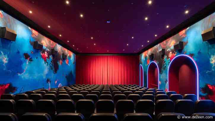 Batek Architekten transforms Berlin arthouse cinema with saturated colours and neon lights