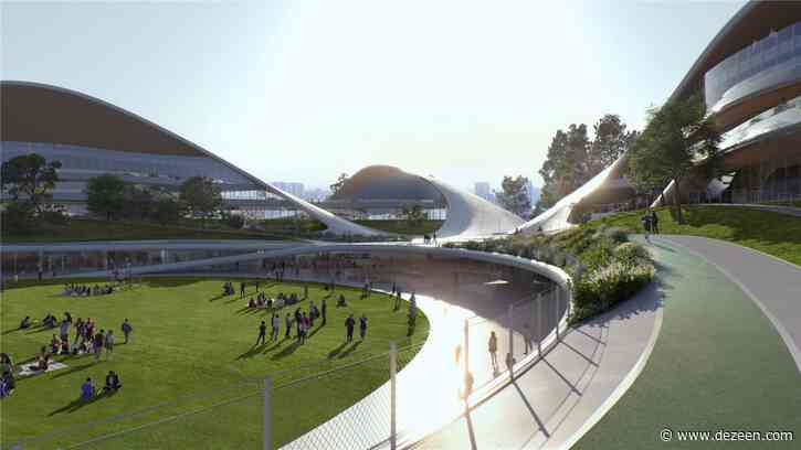 MAD tops Jiaxing Civic Center with roof shaped like a "tarp blown by the wind"