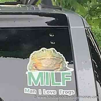 MILF Man I Love Frogs Bumper Sticker