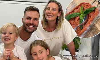 Beau Ryan enjoys RAW MEAT delicacy as he celebrates 36th birthday with wife Kara and children