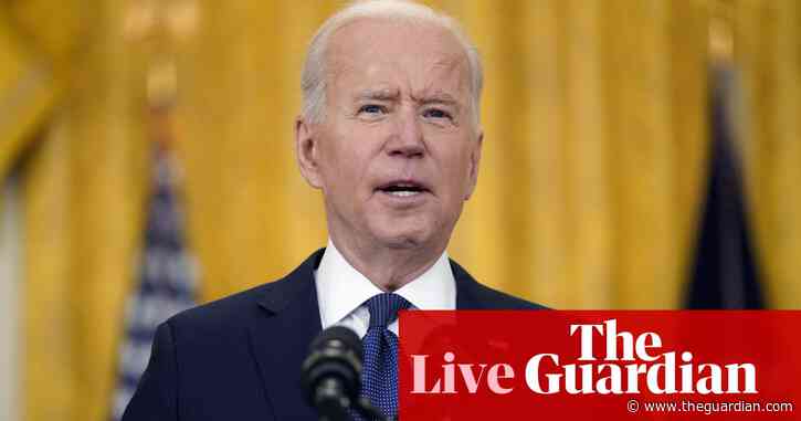 Biden to meet US governors as he pushes $2.3tn infrastructure plan – live