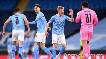 Manchester City win the Premier League as Manchester United lose to Leicester City
