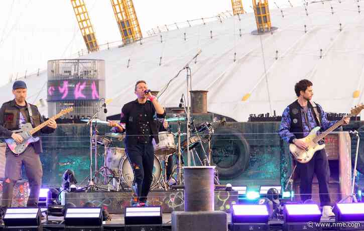 Coldplay open BRITs with performance of new single on River Thames