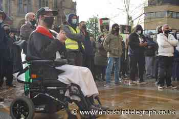 Hundreds turn out at pro-Palestine demo in Blackburn
