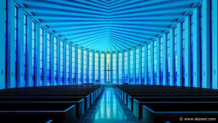 Inuce illuminates Chinese church with giant blue stained-glass window