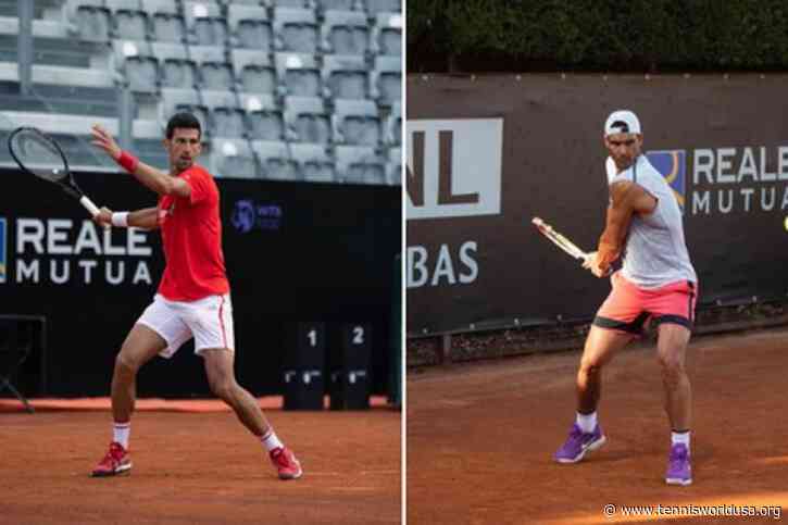 Rafael Nadal and Novak Djokovic celebrate Rome!