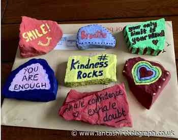 Paint pebbles and spread positivity in Blackburn