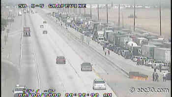 All lanes of I-5 near Grapevine closed due to police activity