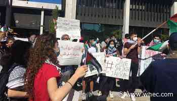 Rochester community organizations hold pro-Palestine rally