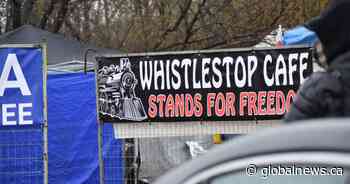 4 people ticketed after hundreds attend anti-lockdown rally at Whistle Stop Café: Alberta RCMP