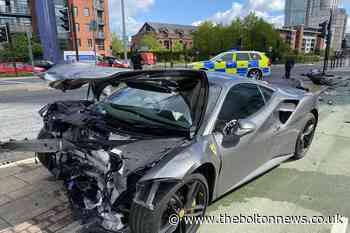 Ferrari worth hundreds of thousands smashed in collision - The Bolton News