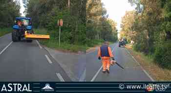 Lavori di sfalcio dell'erba: restringimento di carreggiata e senso unico - Il Caffè.tv