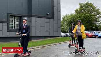Electric scooters for Barnstaple college and tourists