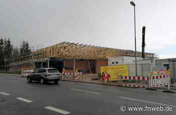 Dachkonstruktion des Netto-Marktes wird errichtet - Hardheim - Nachrichten und Informationen - Fränkische Nachrichten