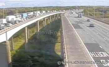 M6 closed southbound near junction 20 after serious crash - St Helens Star