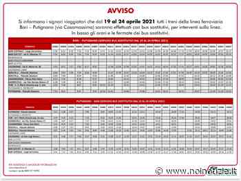 Bari-Putignano via Casamassima e Noci-Putignano: da lunedì bus sostitutivi - Noi Notizie. - Noi Notizie