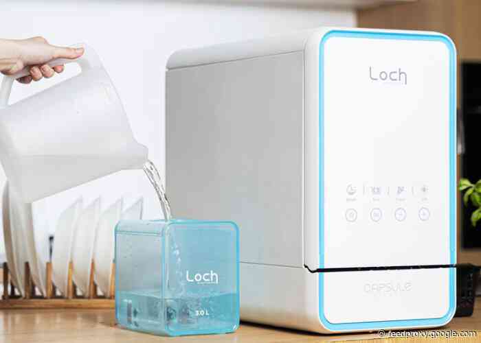 Capsule portable dishwasher requires no plumbing
