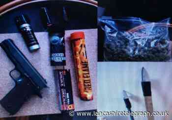 Police find imitation firearm, cannabis and weapons searching suspect's home