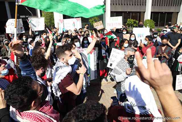 Protest in Rochester gathers in support of Palestine
