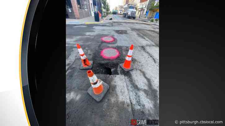 Sinkhole Shuts Down Busy Bellevue Intersection, Crews Working On Repairs