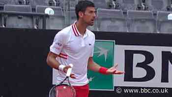 Novak Djokovic: World number one shouts at umpire at Italian Open over playing conditions