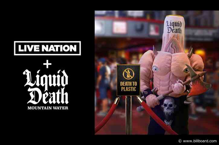 Who’s Up for a Liquid Death? Live Nation Signs Deal for Canned Water
