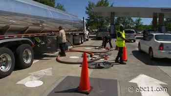 Gas Buddy estimates 68% of NC gas stations are still out of fuel but there was improvement overnight
