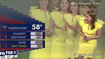 Weather reporter's live TV hit goes hilariously wrong