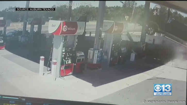 Close Call: Auburn Gas Station Worker Nearly Hit By Truck That Plowed Through Pump