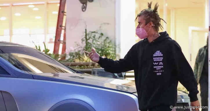 Justin Bieber & Wife Hailey Go to Dinner in Their Super Expensive Custom Car