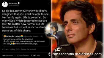 'Life is so unfair': Sonu Sood mourns the tragic death of 30-year-old woman from 'Love You Zindagi' viral video who died due to COVID-19
