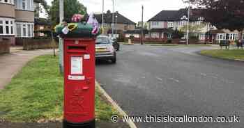 Ruislip post boxes given hand-knitted toppers